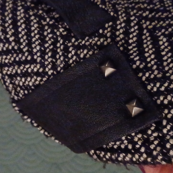 Daniel Rainn Herringbone Faux Leather Vest • Size L - Picture 10 of 10